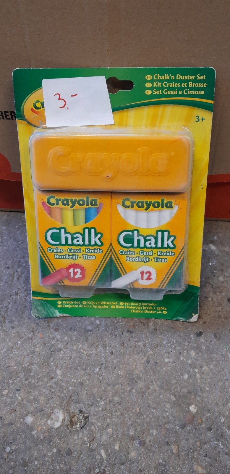 Crayola Krijt en Wisser Set - 24 Stuks met Borstel, Fantasie, Nieuw, Ophalen of Verzenden, Overige materialen