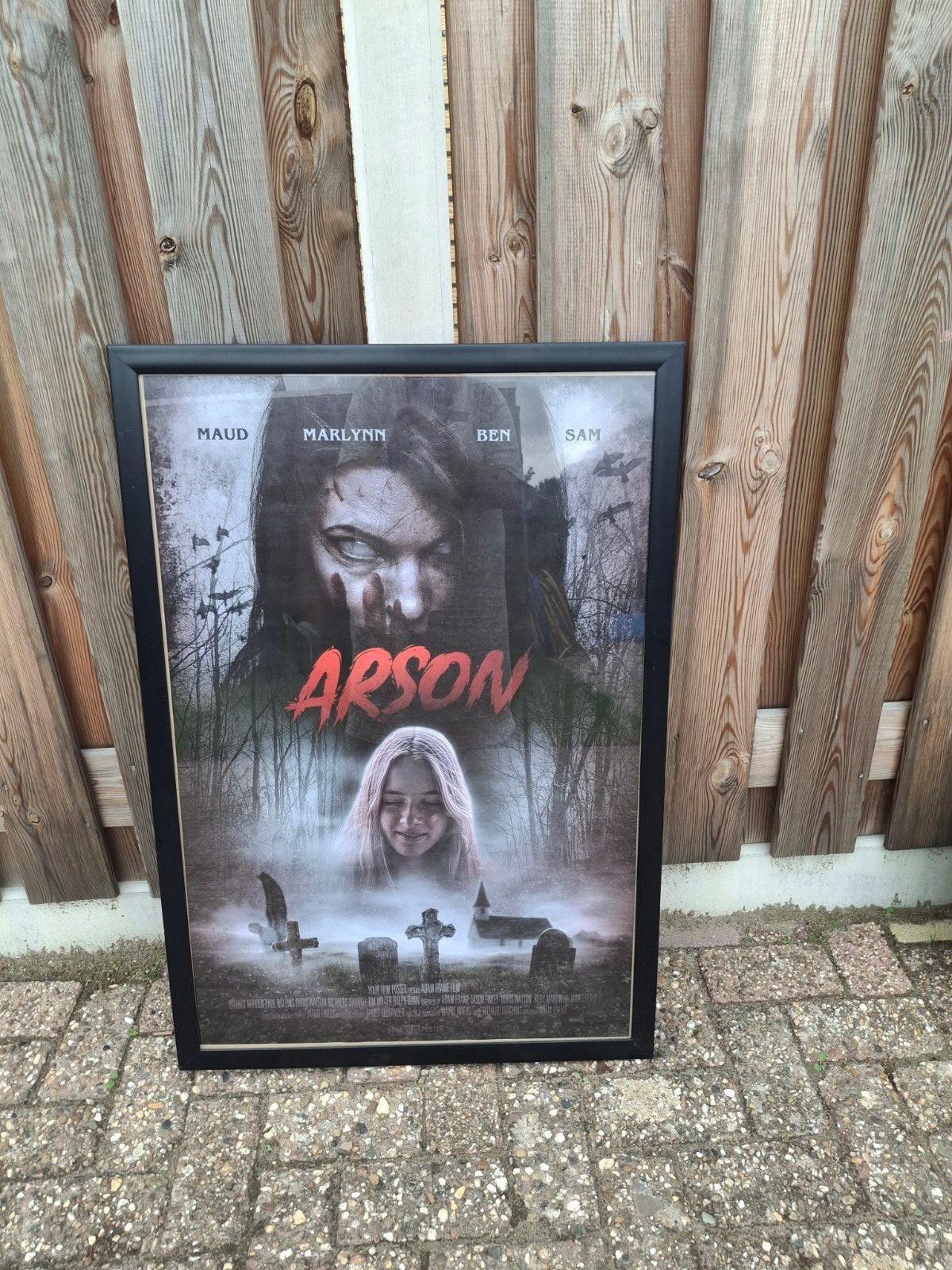 Ingelijste filmposter 'Arson' - Zo goed als nieuw, Ophalen, 50 – 75, Zo goed als nieuw, Foto of Poster