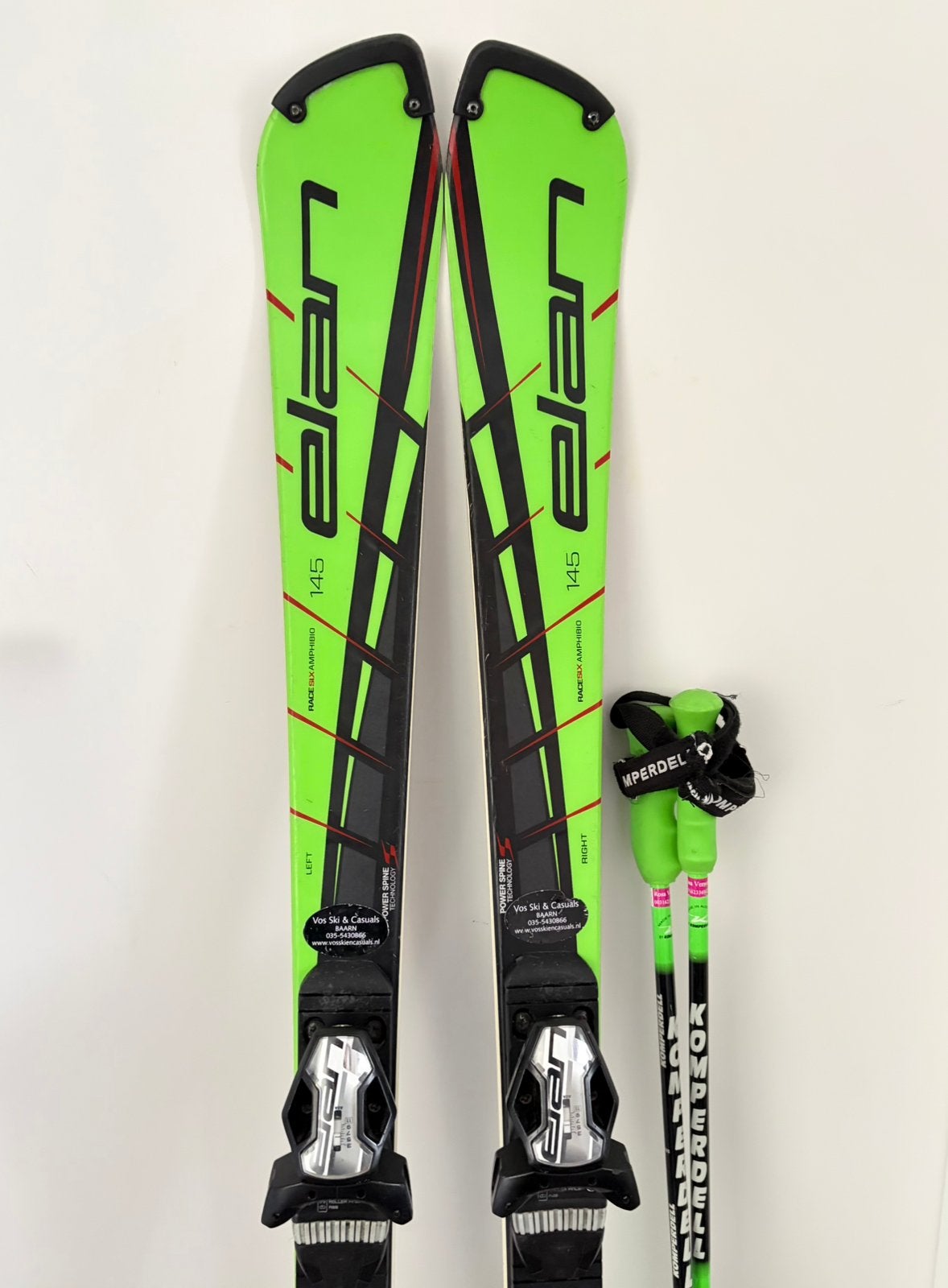 Elan Race SLX Amfibio 145 met stokken, 140 tot 160 cm, Zo goed als nieuw, Ski's, Ophalen