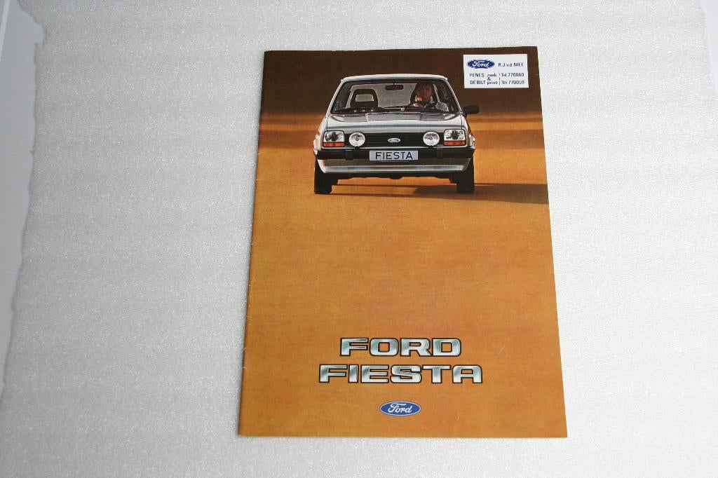 Folder Ford Fiesta + tech.specificaties (08-1982), Ophalen of Verzenden, Zo goed als nieuw, Ford
