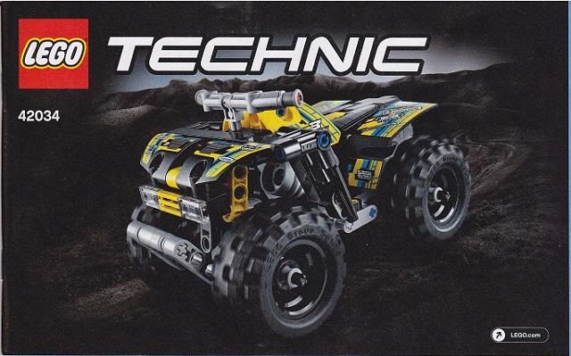 LEGO boekje 42034 Technic Model Off-Road Quad Bike., Lego, Overige typen, Ophalen of Verzenden, Zo goed als nieuw
