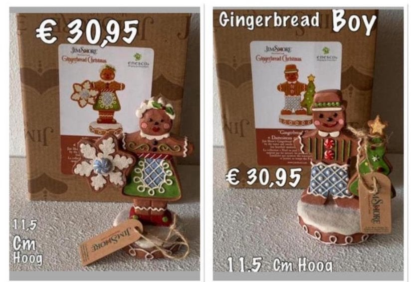 Gingerbread beeld  Jim Shore, Ophalen of Verzenden, Nieuw