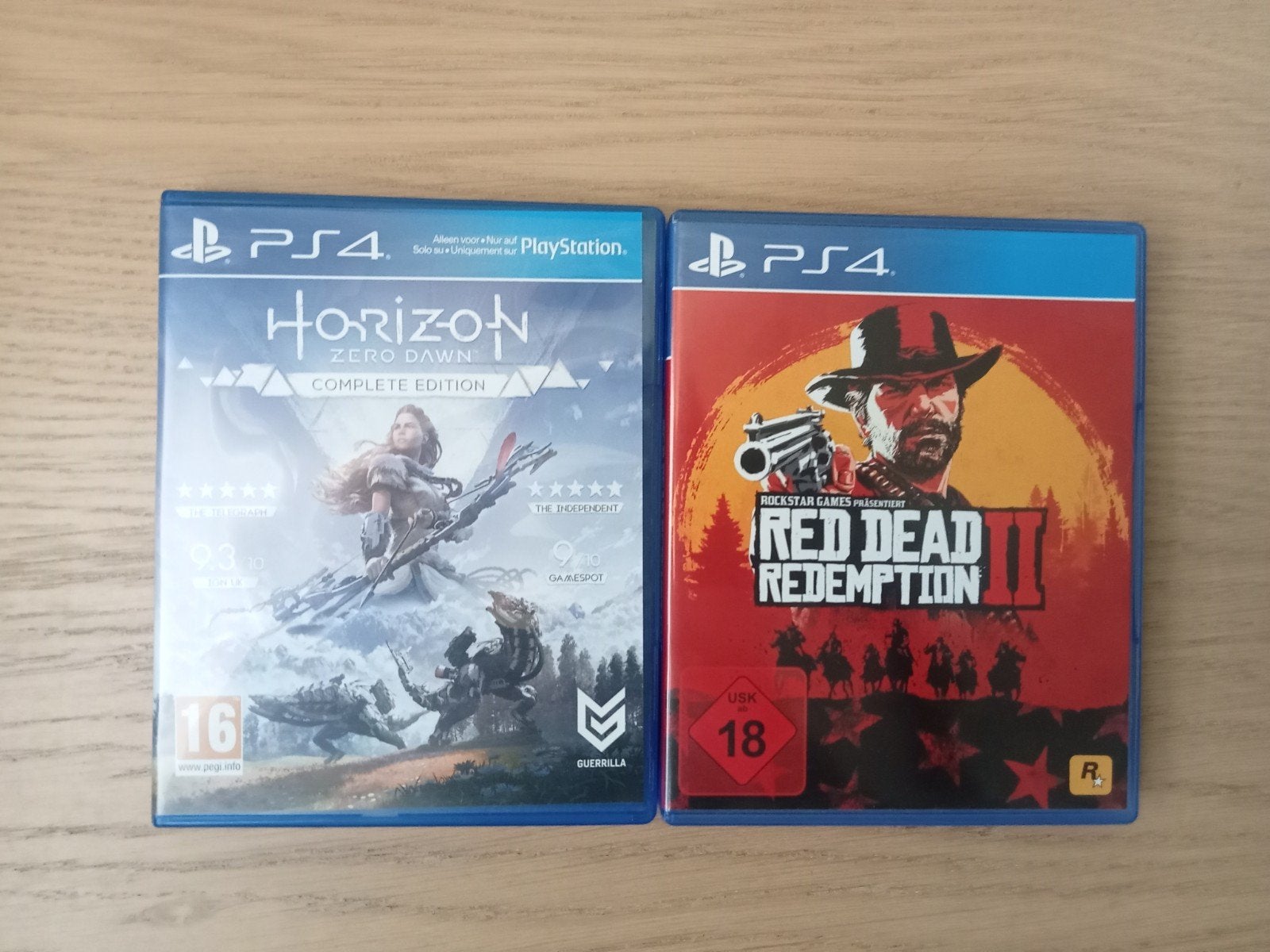 Red Dead redemption 2 en horizon Zero Dawn, Avontuur en Actie, Verzenden, 1 speler, Zo goed als nieuw