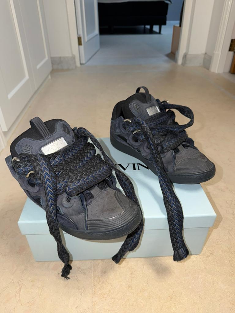Lanvin curb (44), Blauw, Overige typen, Ophalen of Verzenden, Gedragen