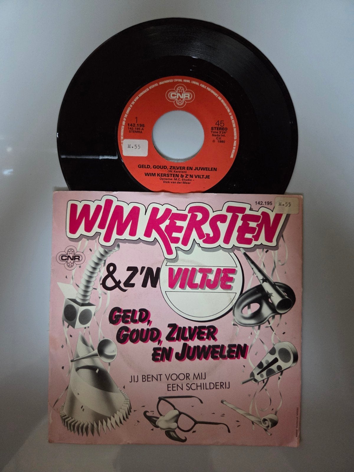 Wim Kersten & z'n Viltje - Geld, goud, zilver en juwelen, Ophalen of Verzenden, Gebruikt, 7 inch, Nederlandstalig