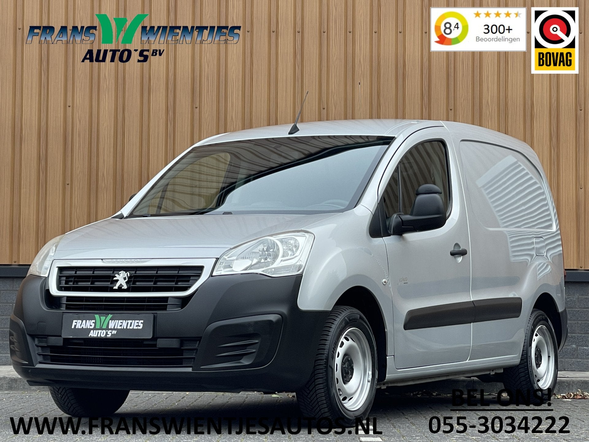 Peugeot Partner 1.6 BlueHDi 75 L1 Premium | Marge | Apple Ca, Voorwielaandrijving, Stof, Gebruikt, 4 cilinders