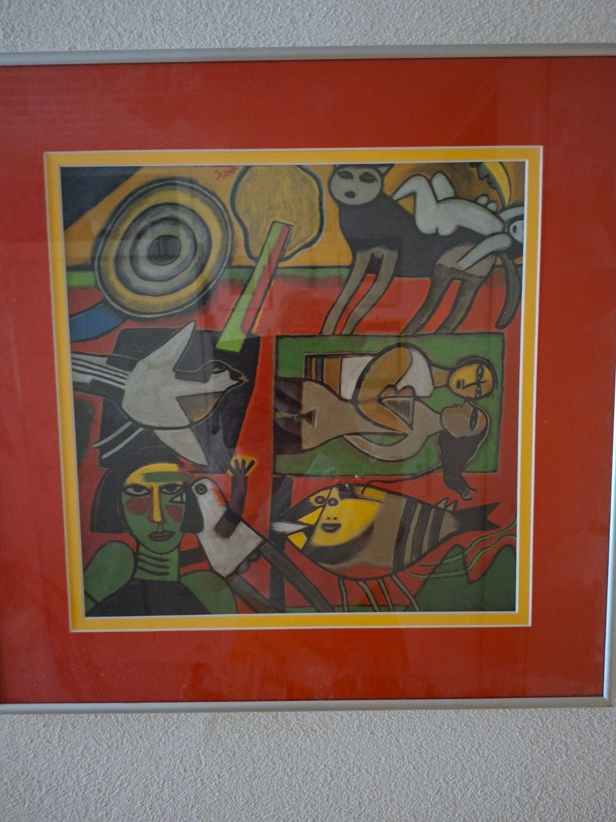Corneille kunstdrukken, professioneel ingelijst, Ingelijst, 1950 - 1999, Ophalen of Verzenden, Flora en Fauna