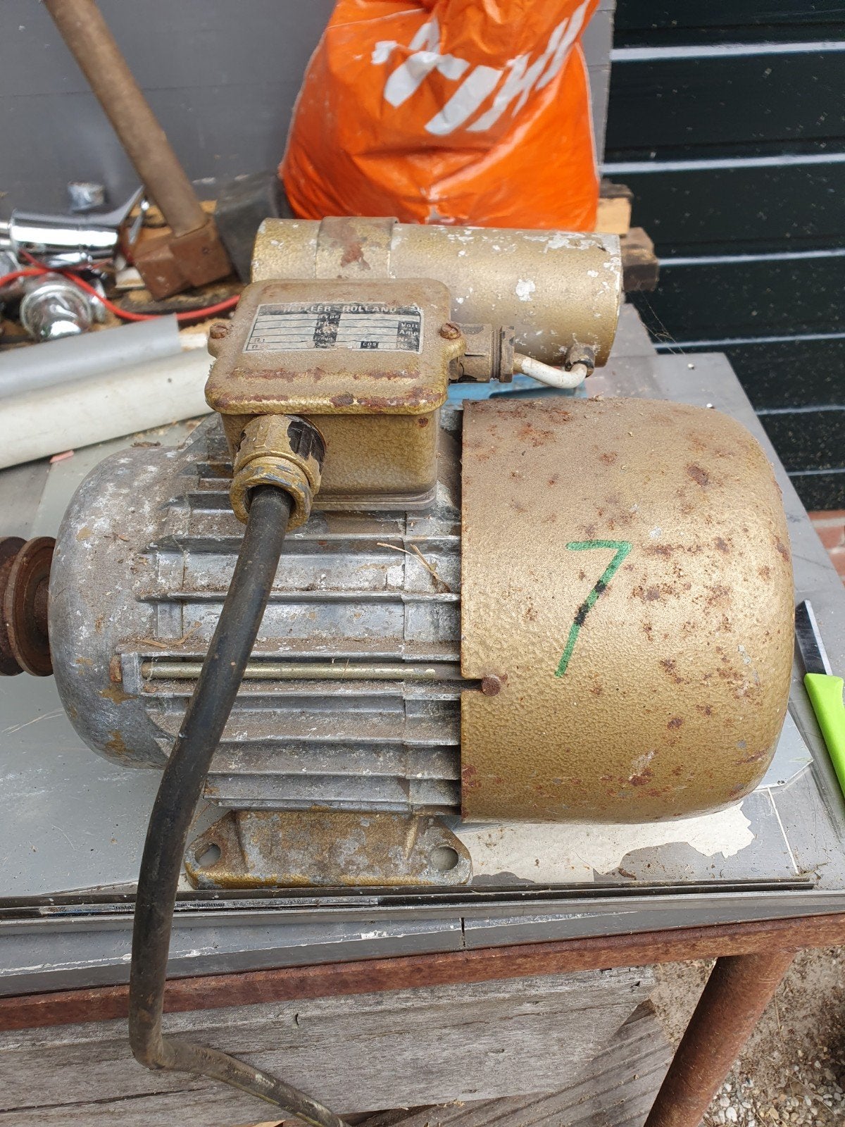 Electro motor 220 volt, Ophalen, Gebruikt