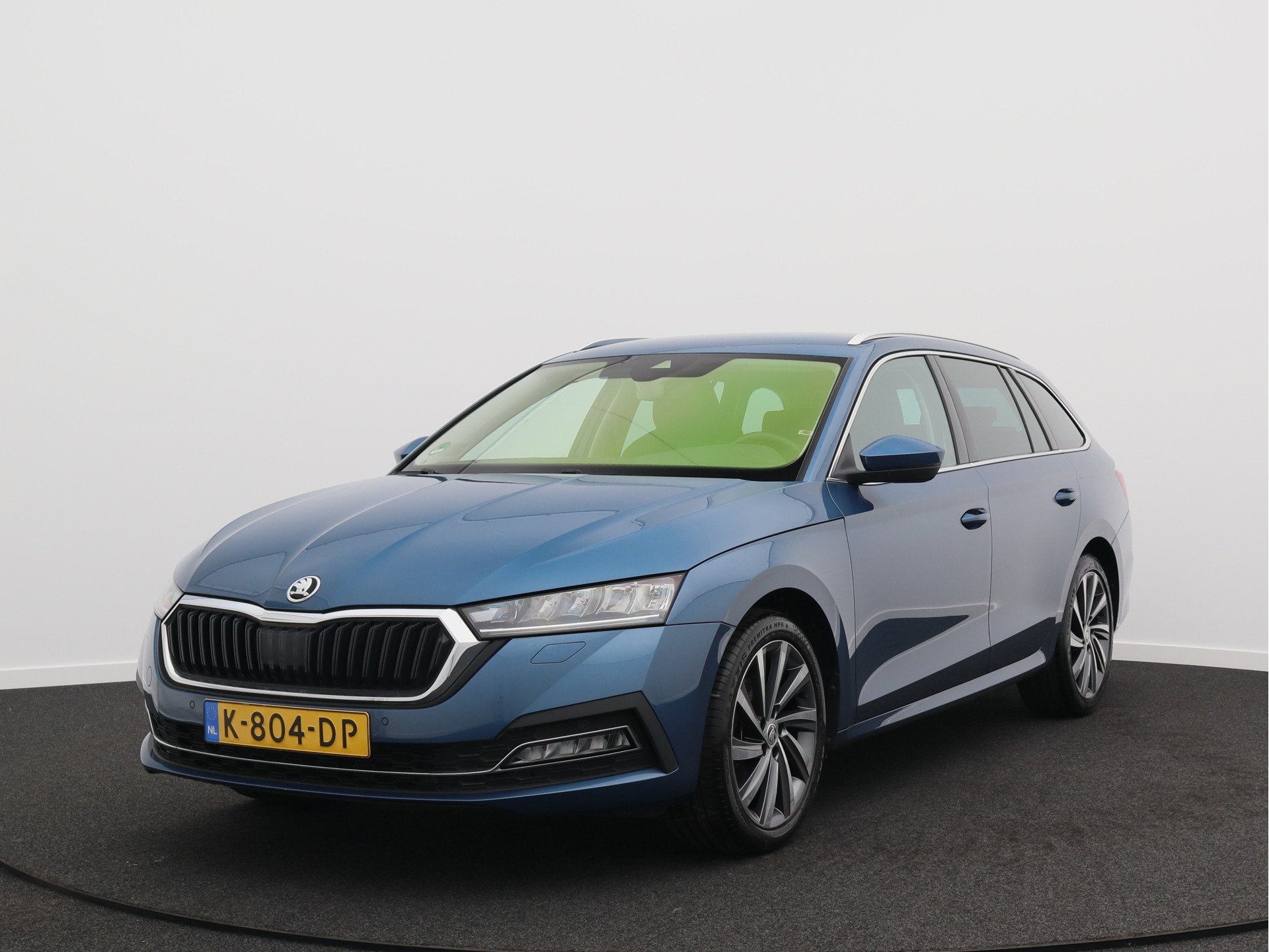 Skoda Octavia Combi 1.0 e-TSI Business Edition Plus/ leder/, Auto's, Automatische klimaatregeling, Gebruikt, Blauw, 23 km/l