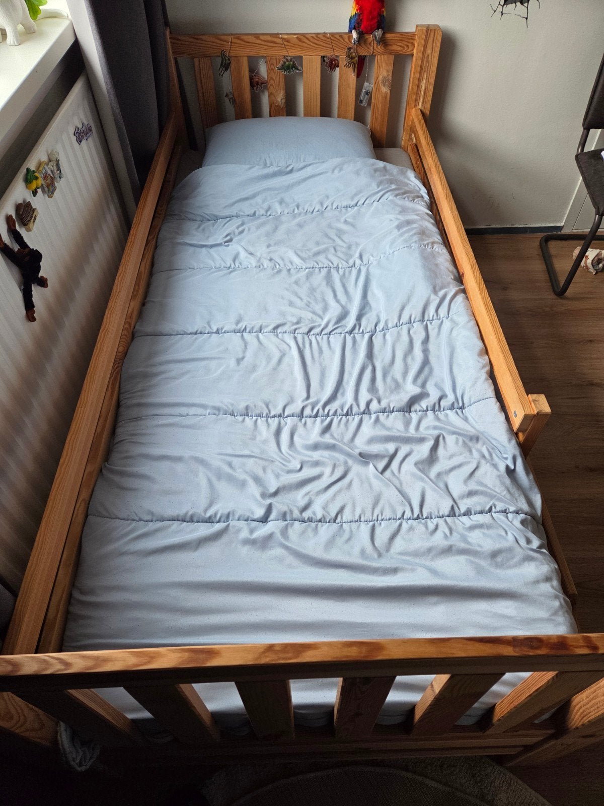 Houten bed met lades, Huis en Inrichting, Ophalen, Gebruikt, 90 cm, Eenpersoons