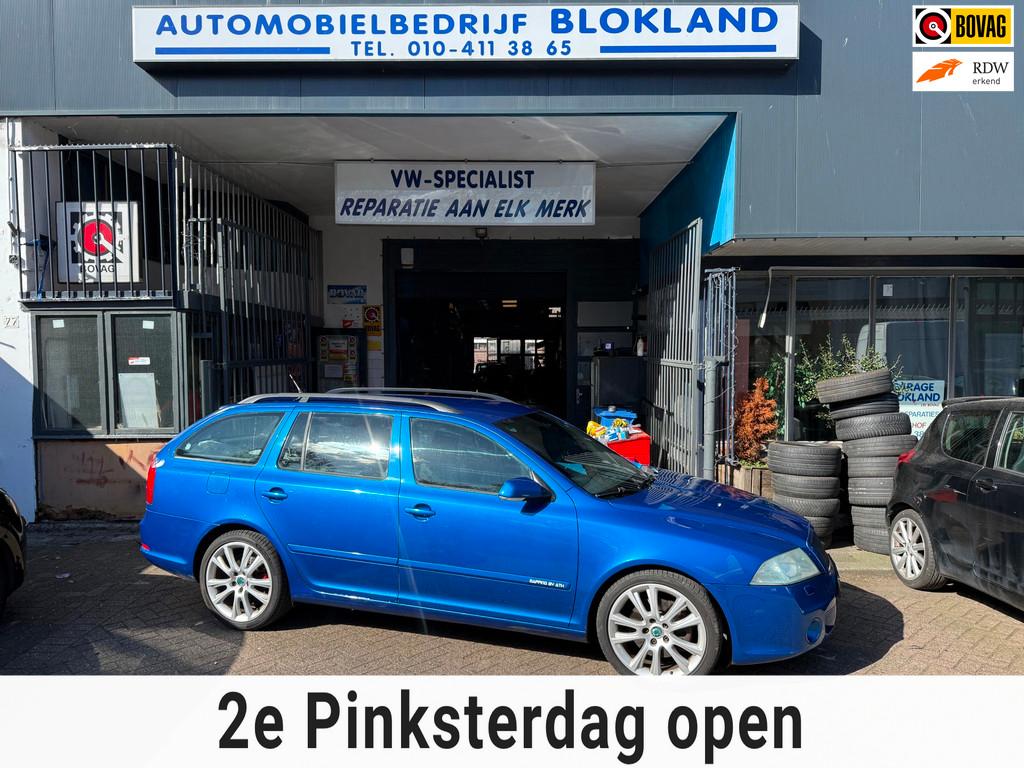 Skoda Octavia Combi 2.0 TFSI RS/ Met 200PK/ met Airco, Leder, Auto's, Skoda, Gebruikt, 4 cilinders, 1984 cc, Blauw