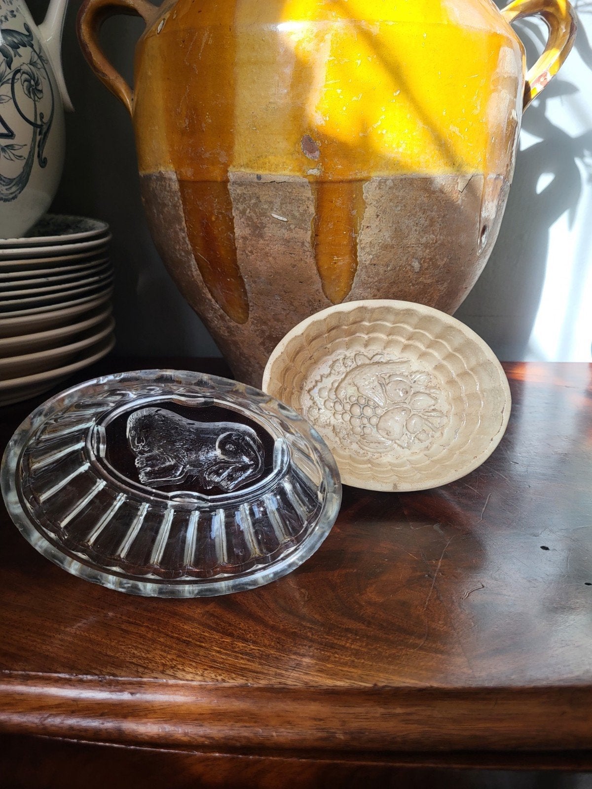 2x Antieke Puddingvormen, Ophalen of Verzenden