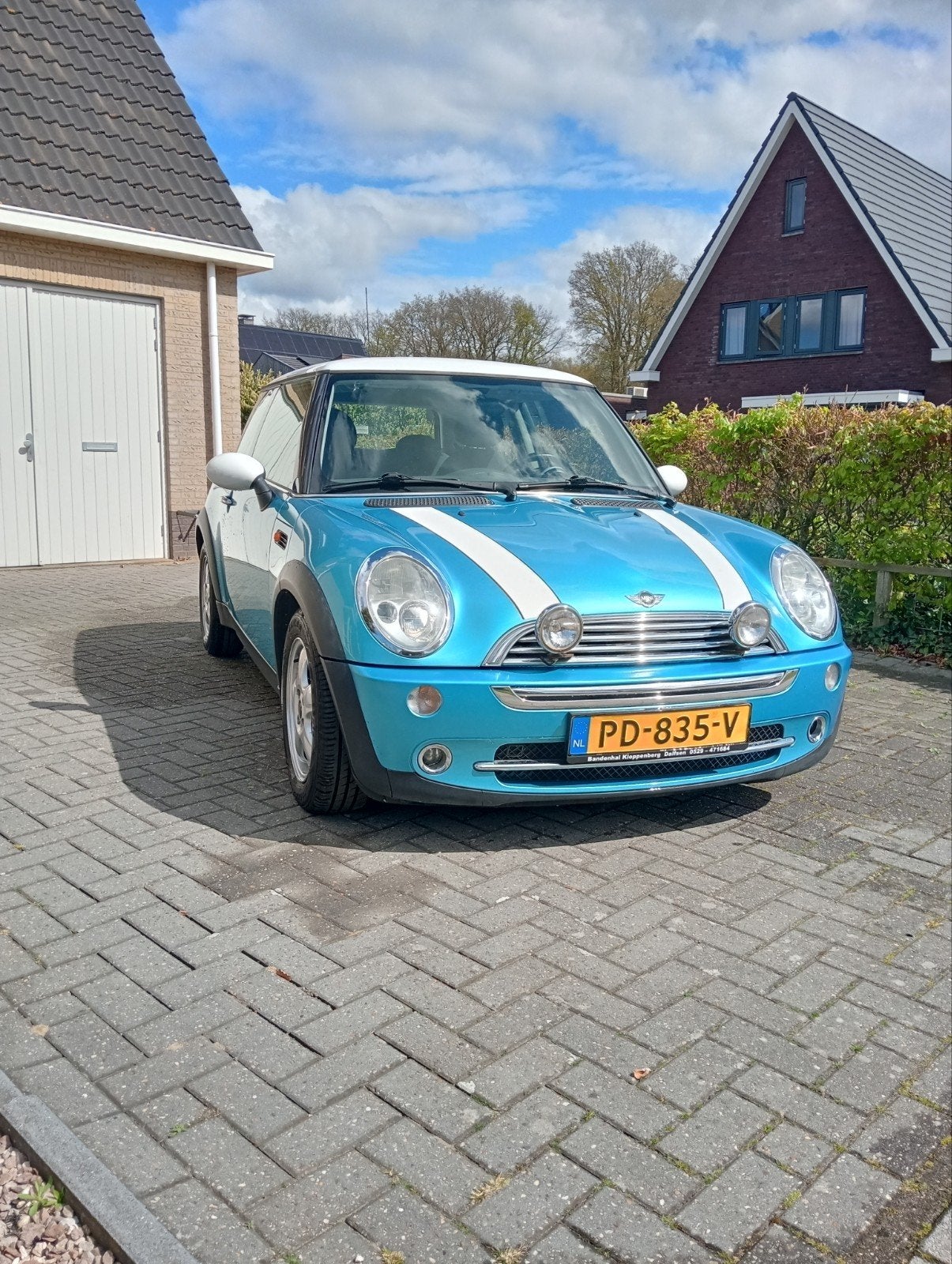 Mini Cooper R50 1.6 2004 Blauw Metallic Te Koop, Voorwielaandrijving, 1998 cc, Stof, Zwart