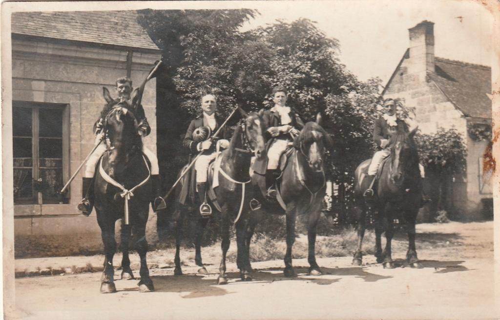 fotokaart  -   ruiters, Verzenden, Voor 1940, Zo goed als nieuw