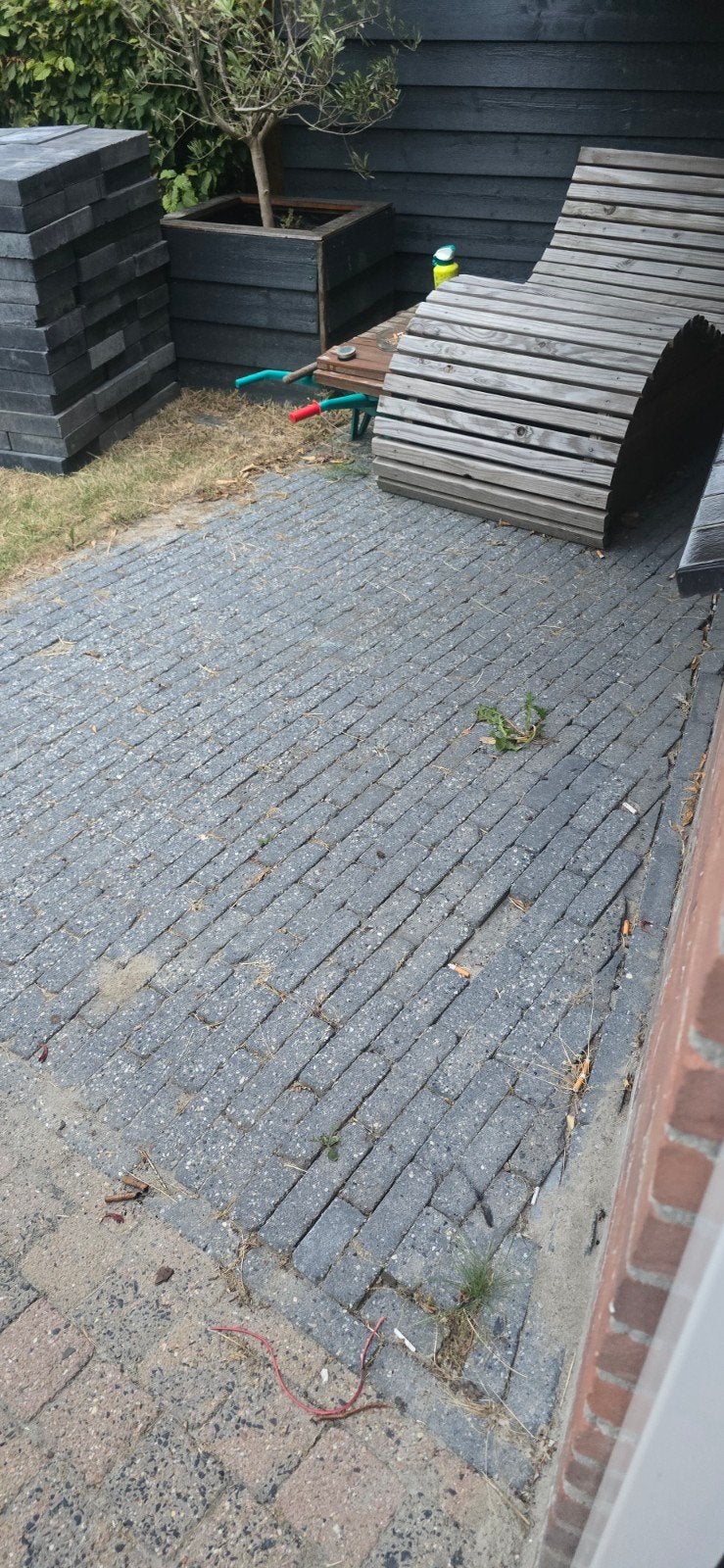 Gratis straatstenen - al uit de grond gehaald, Ophalen, Gebruikt, Klinkers, 10 m² of meer