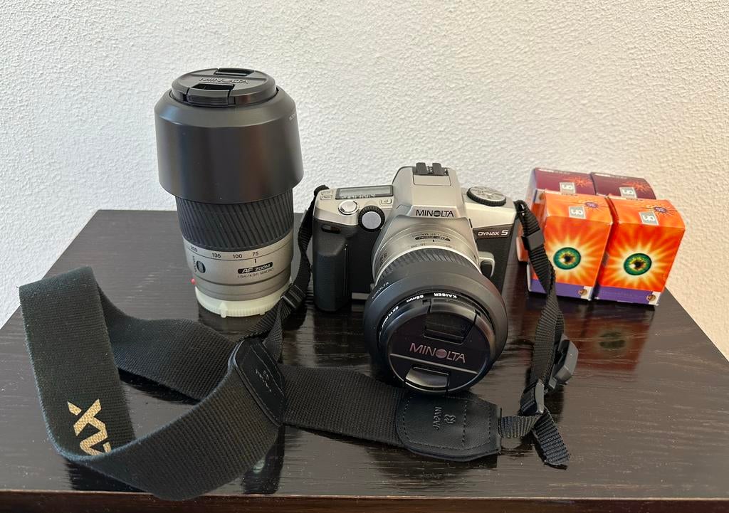 Minolta Dynax 5, Audio, Tv en Foto, Fotocamera's Analoog, Ophalen, Zo goed als nieuw, Spiegelreflex, Minolta