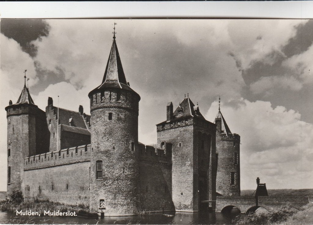 muiderslot, Verzamelen, Ansichtkaarten | Nederland, Ophalen of Verzenden, 1940 tot 1960, Friesland