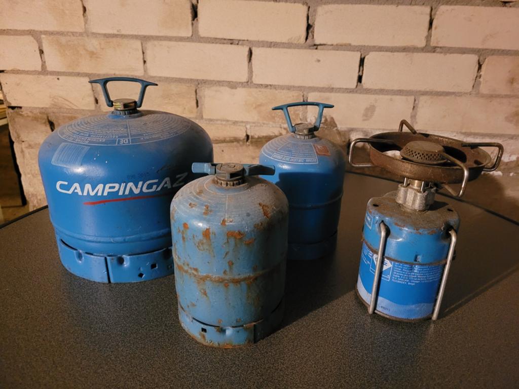 Campingaz gasflessen, Ophalen, Gebruikt