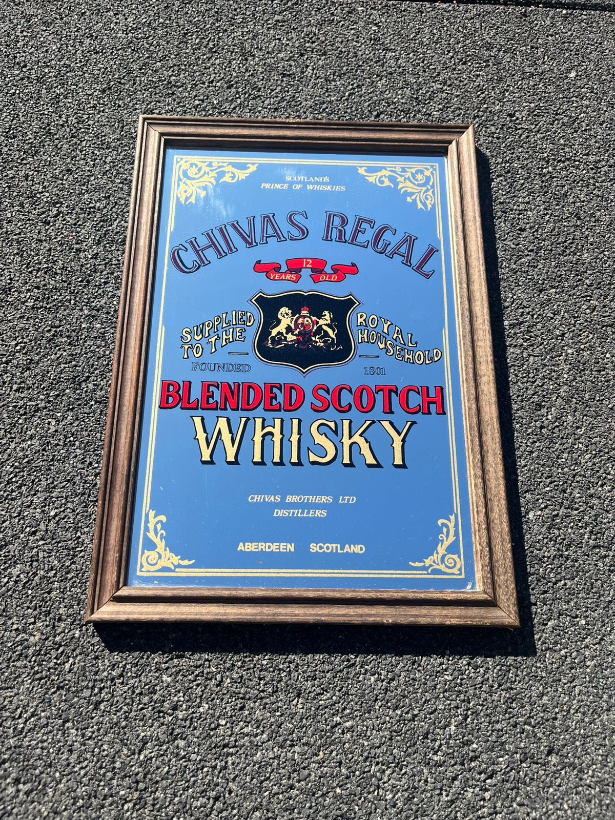 Chivas Regal Blended Scotch Whisky reclamespiegel, Gebruikt, Overige typen, ?, ?