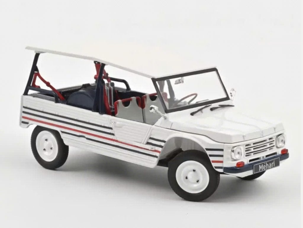 Citroen Mehari '16 Electric Blauw Wit Rood 1/18 NOREV 181805, Verzenden, Nieuw, Auto, Norev
