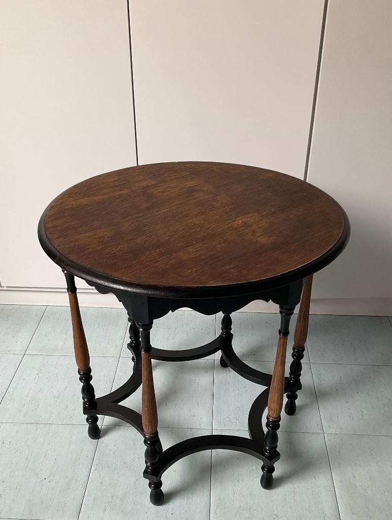 Mooie oude art deco bijzettafel plantentafel tafel Pander, Ophalen