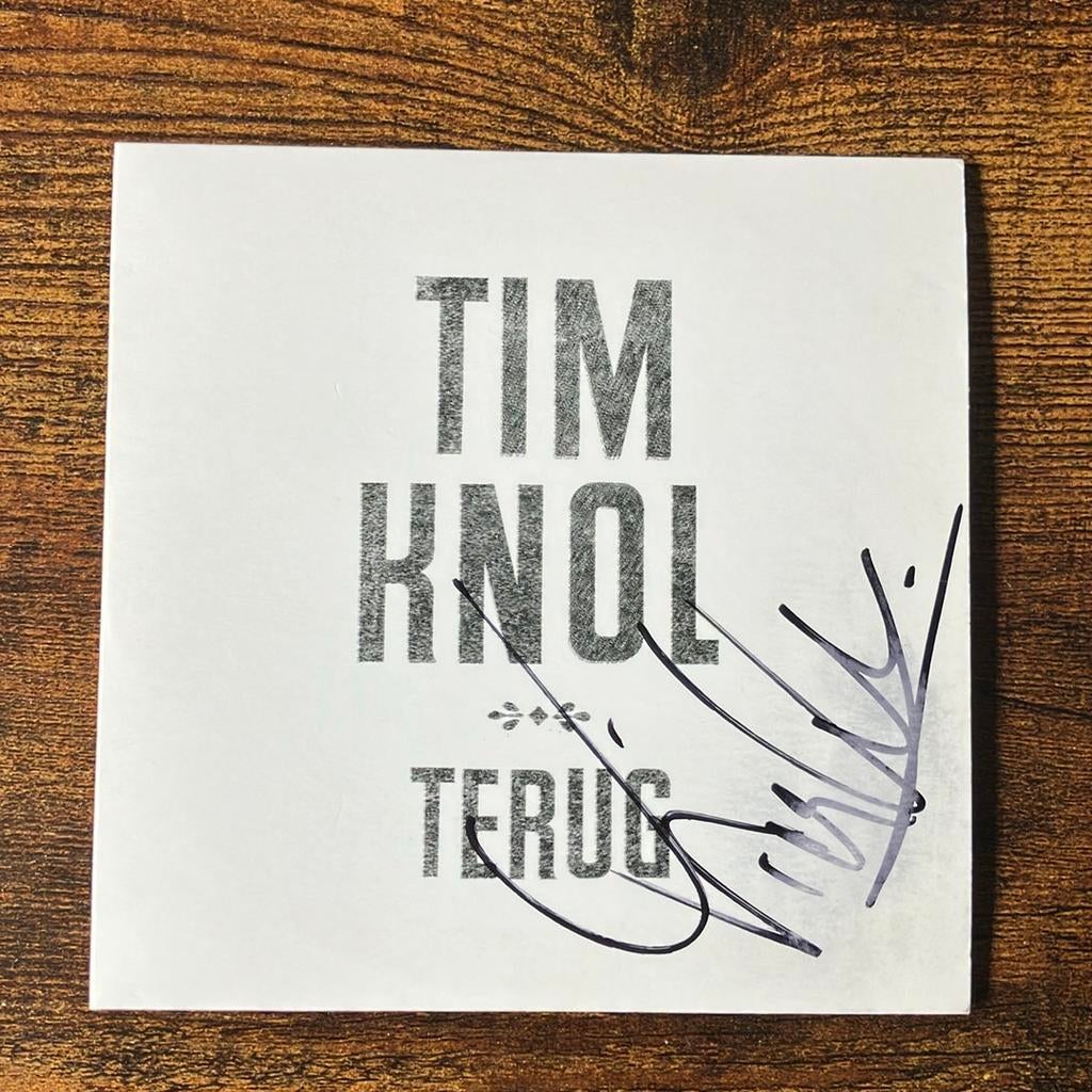 CD Tim Knol - Terug (gesigneerd), Cd's en Dvd's, Cd's | Rock, Ophalen of Verzenden, Zo goed als nieuw, Overige genres