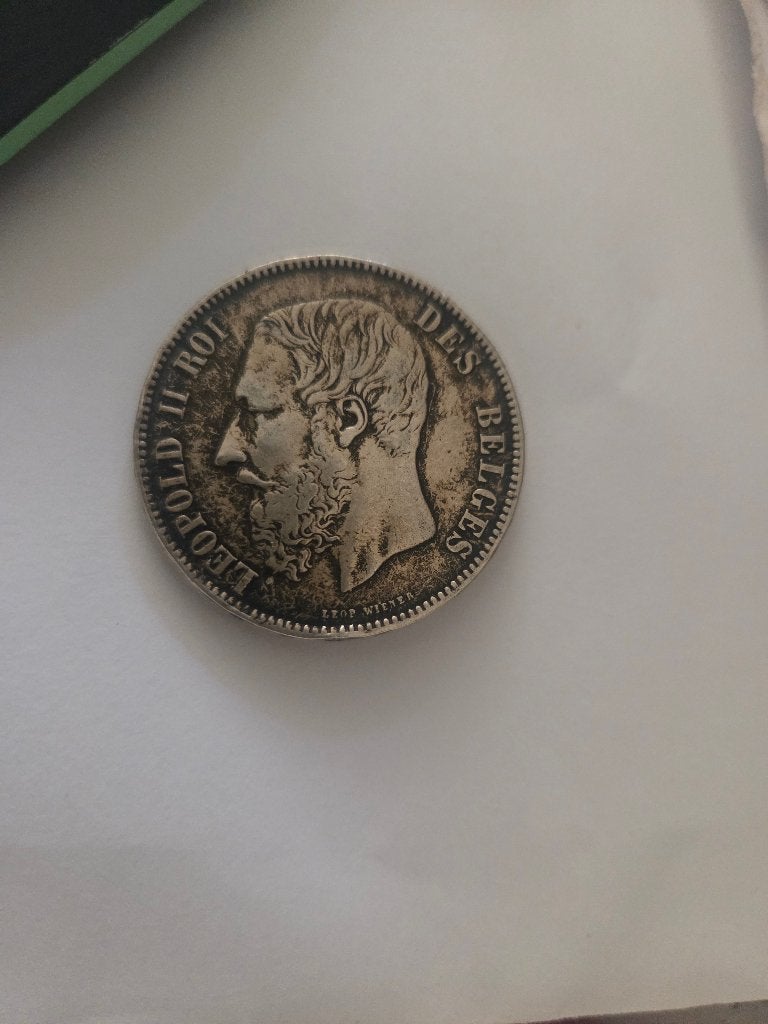 Munt Leopold II ROI 1876, Ophalen of Verzenden