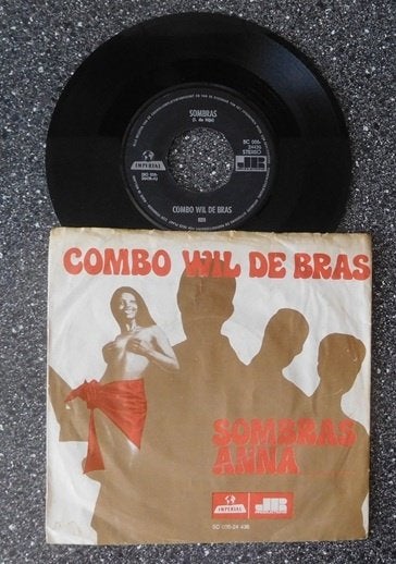 Combo Wil de Bras - sombras, Cd's en Dvd's, Vinyl | Nederlandstalig, Ophalen of Verzenden, Zo goed als nieuw, 7 inch, Levenslied of Smartlap