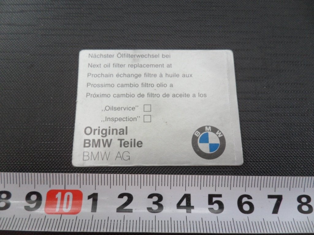sticker set BMW oilservice inspection km, Ophalen of Verzenden, Zo goed als nieuw