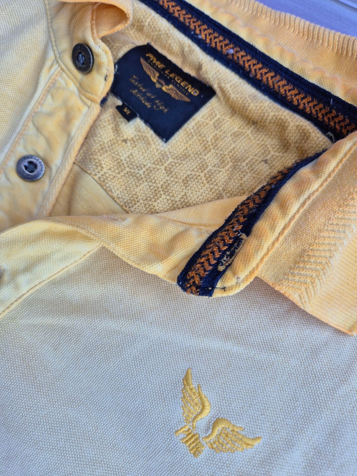 Pme Legend Pall Mall polo shirt Oker maat XL, ., Geel, Maat 56/58 (XL), Ophalen of Verzenden