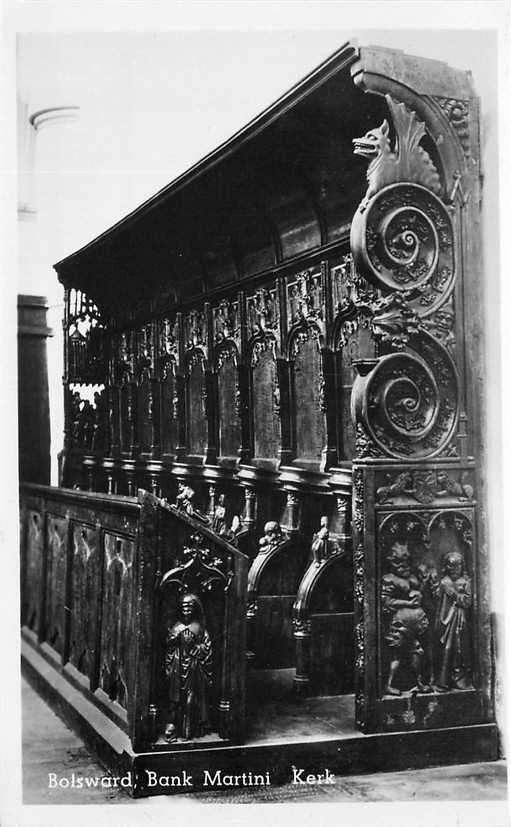 377-263-031 Bolsward  Bank Martini Kerk, Verzenden, Voor 1920, Friesland