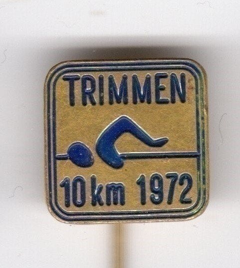 Speldje TRIMMEN ZWEMMER ZWEMMEN 10 KM 1972 (A9), Verzamelen, Ophalen of Verzenden, Gebruikt, Overige onderwerpen
