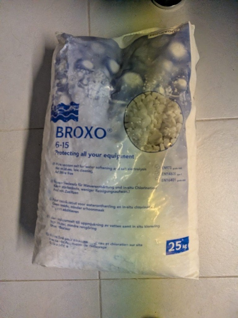 Broxo 6-15 onthardingszout (25 kg), Witgoed en Apparatuur, Ophalen, Nieuw, Waterontharder met zout