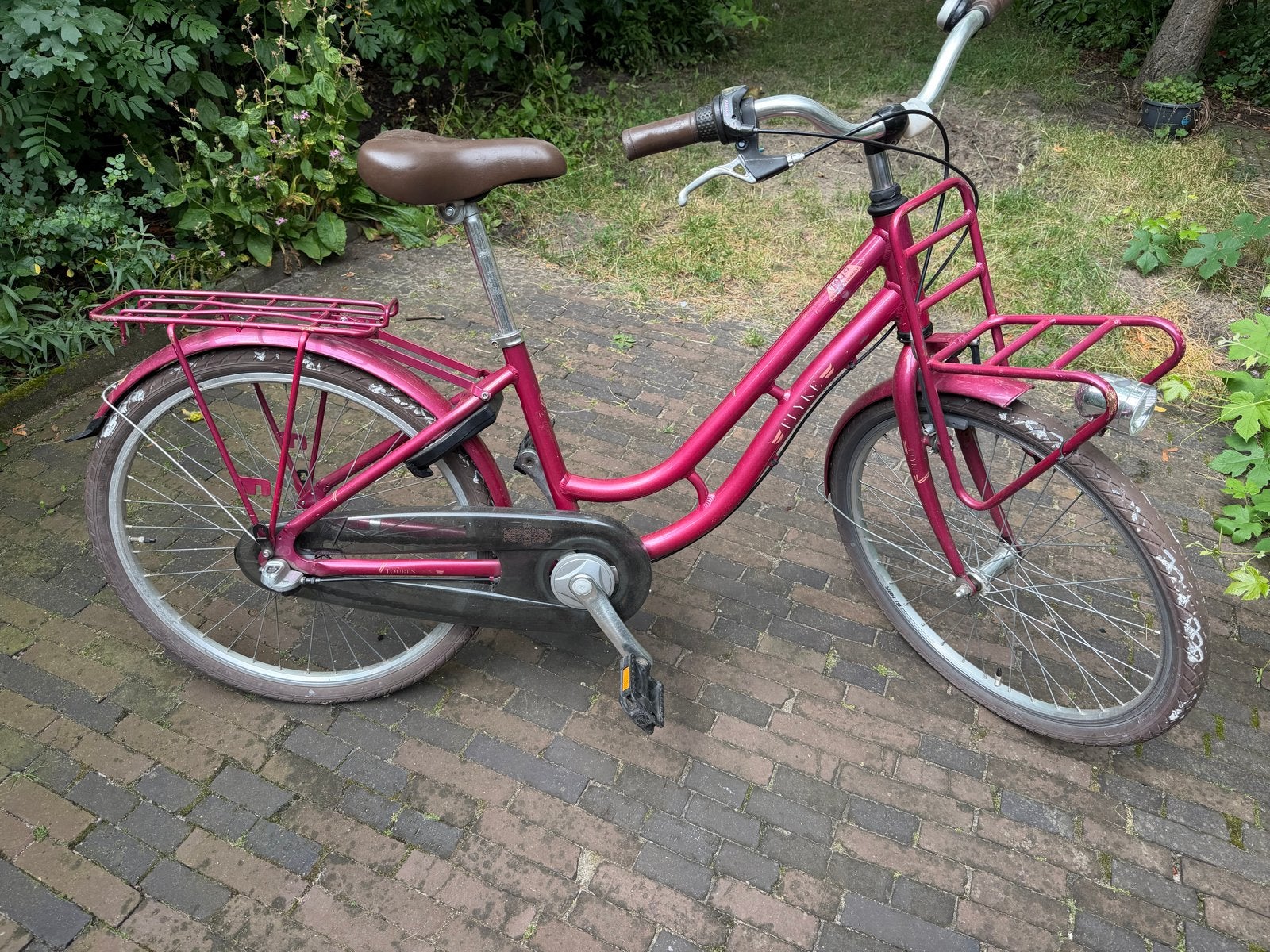 Roze kinderfiets 24 inch, frame 36 cm, Fietsen en Brommers, Fietsen | Meisjes, Ophalen, Gebruikt, 24 inch