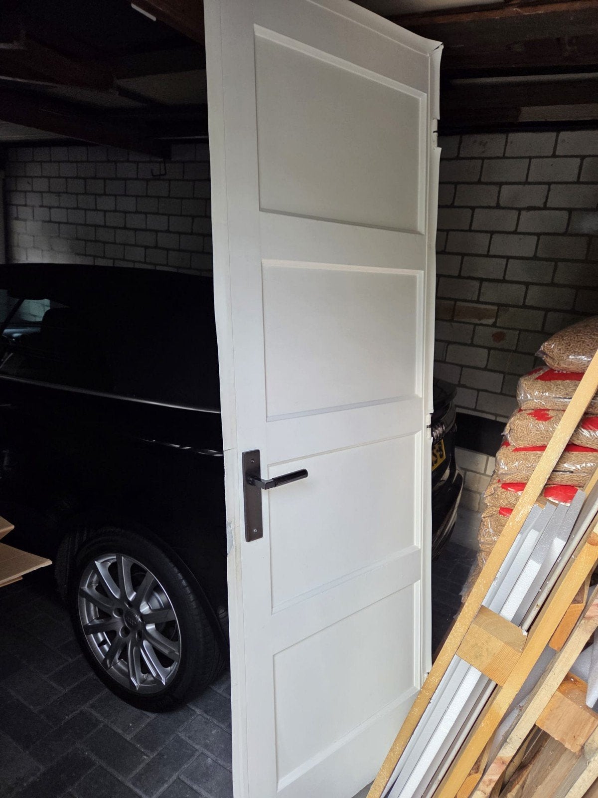 Oude paneeldeur, Ophalen, Gebruikt, Binnendeur, 200 tot 215 cm