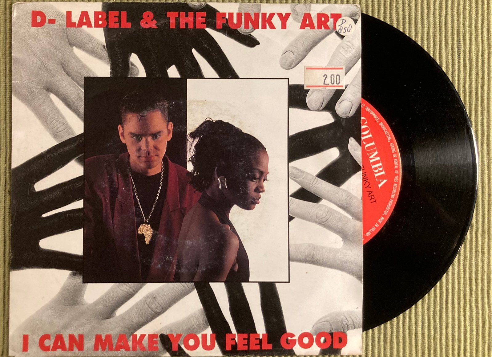 Vinyl single D-Label & Funky Art - I can make you feel good, Gebruikt, 7 inch, Ophalen of Verzenden, Dance en House