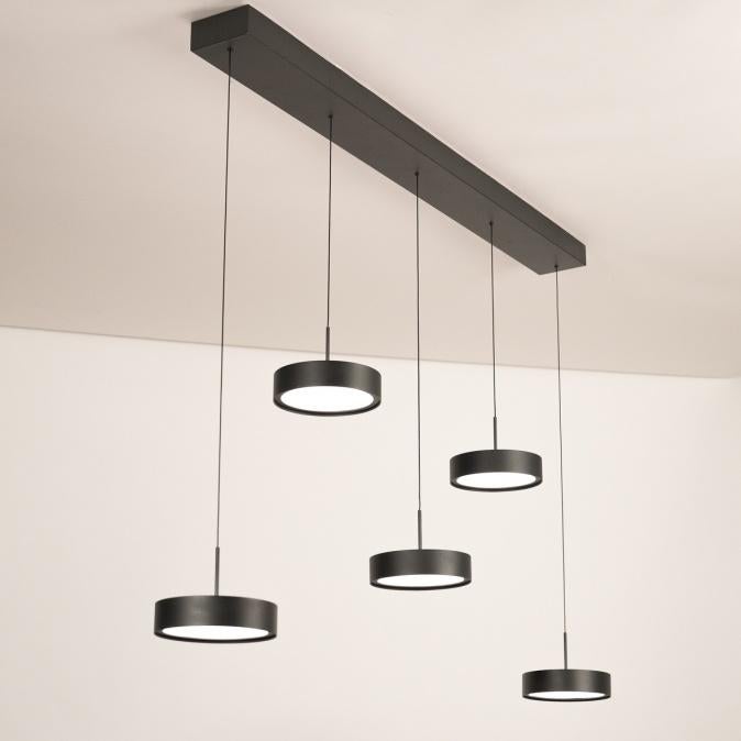 hanglamp zwart led verstelbaar 132 cm tafel kookeiland lamp, Ophalen of Verzenden, Nieuw, 75 cm of meer