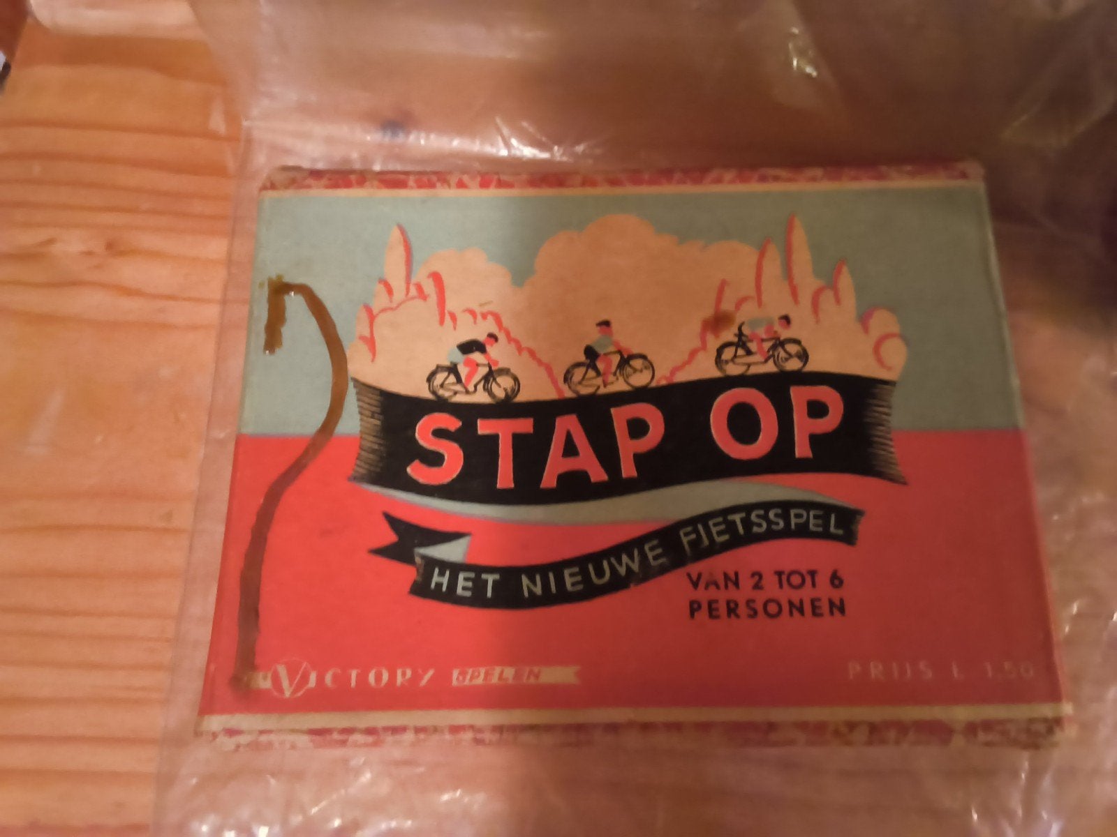 Stap Op! Het Nieuwe Fietsspel - Vintage Bordspel, Hobby en Vrije tijd, Ophalen, Gebruikt, Victop/Hema, Een of twee spelers