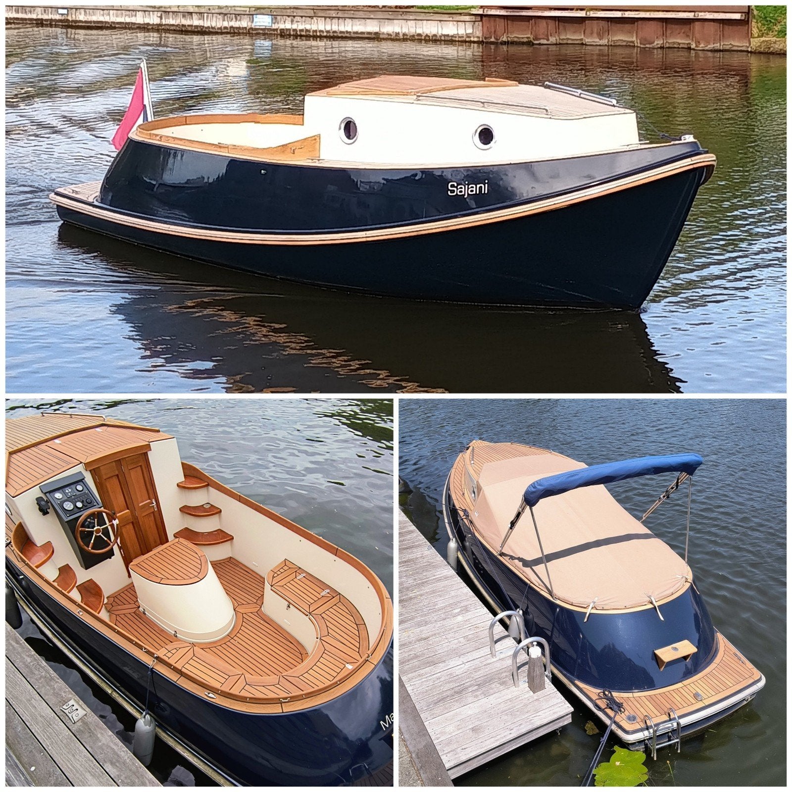 Cabinsloep ( Sajani )/ weekender / kampeersloep, Gebruikt, Binnenboordmotor, Rondzit, Diesel