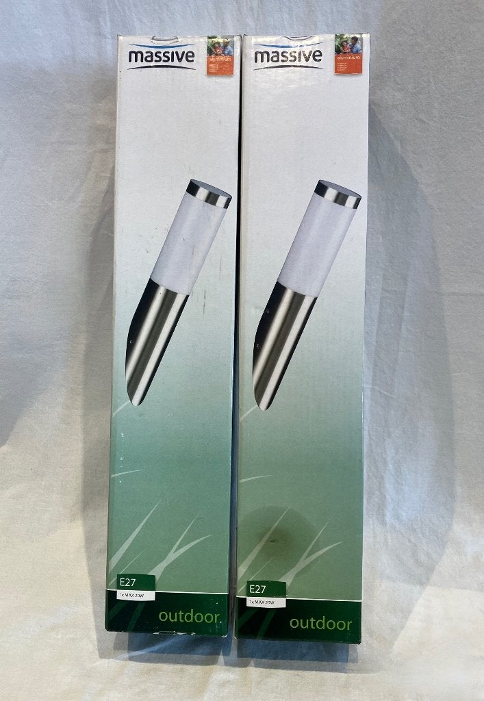 2 stuks Massive buitenlamp, Minder dan 50 watt, Wandlamp, Nieuw, Ophalen of Verzenden