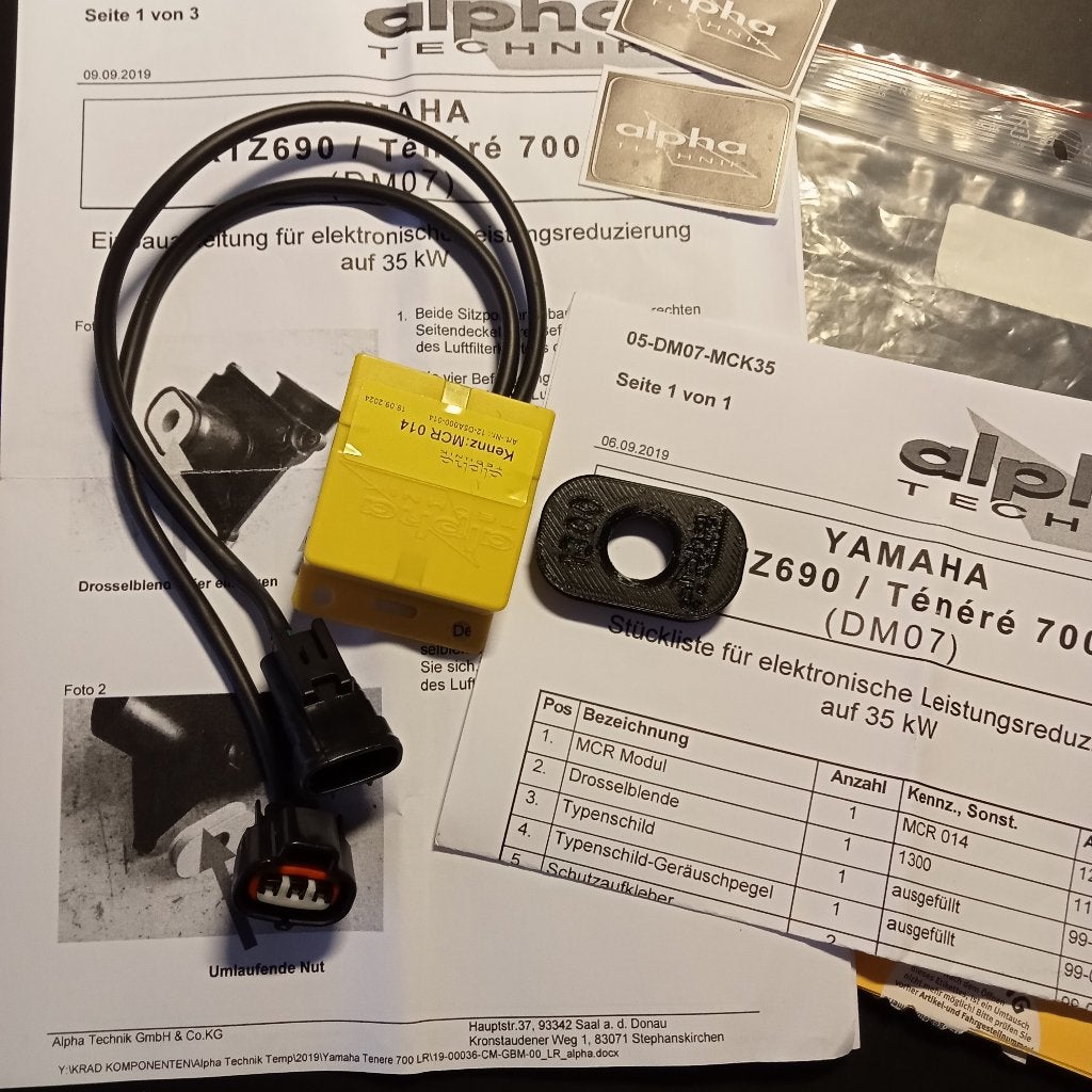 Begrenzer Yamaha Tenere 700 35 kW, Motoren, Ophalen of Verzenden, Gebruikt