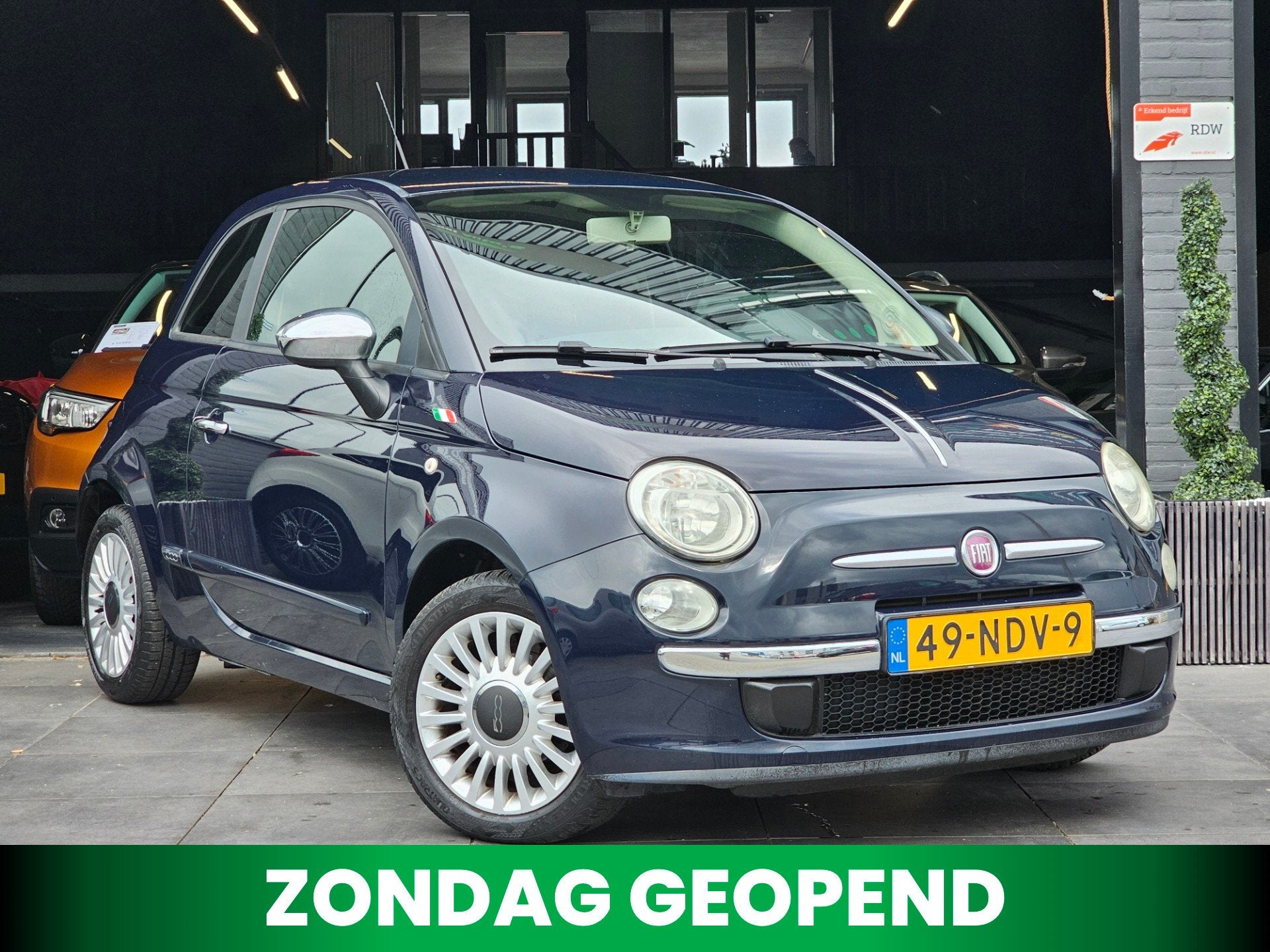 Fiat 500 1.2 Pop|NAP|Airco|El.Ramen|PDC|Lage KM|Start/Stop, Auto's, Fiat, Voorwielaandrijving, Euro 5, 4 cilinders, Leder en Stof