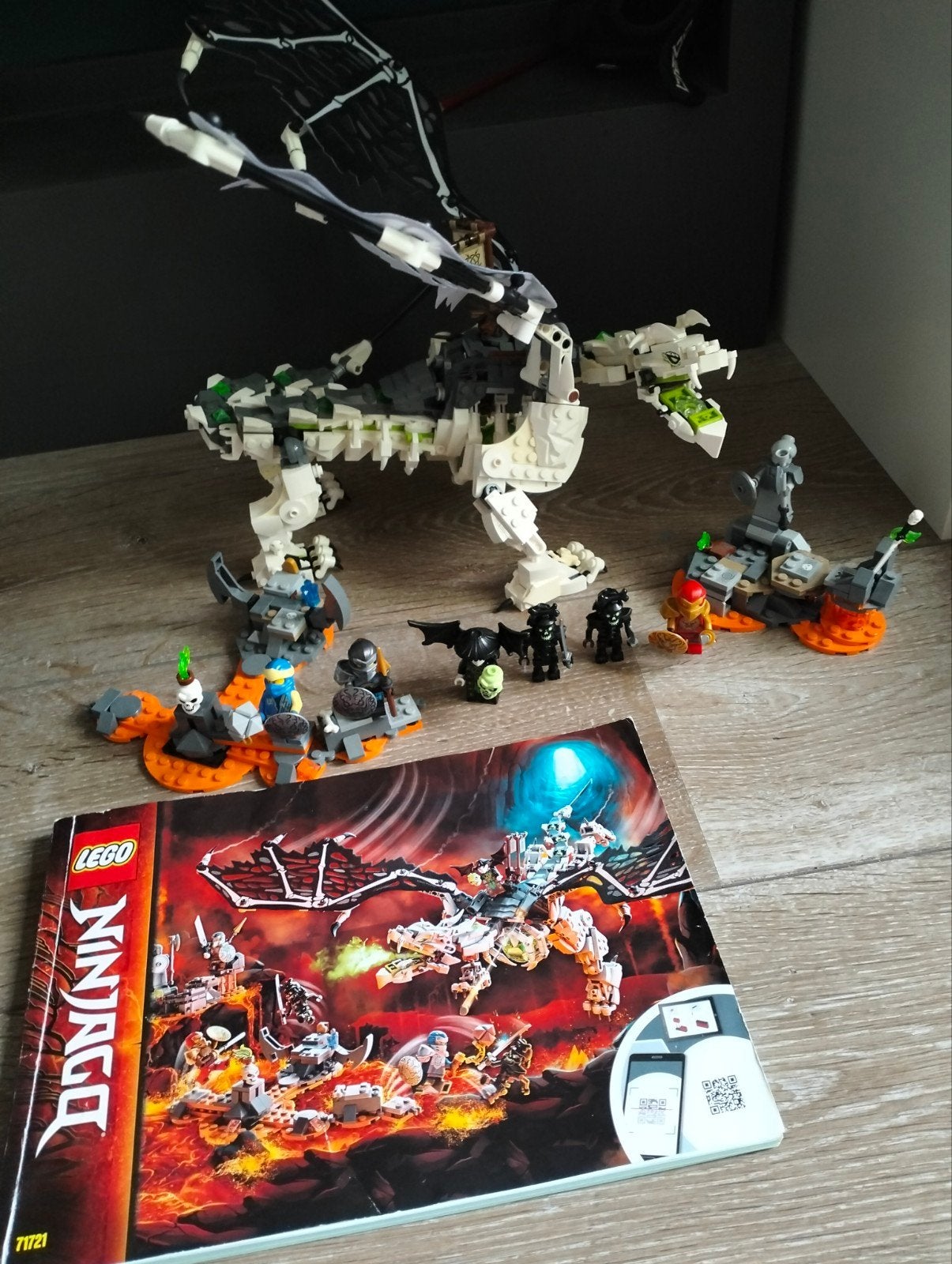 Ninjago Skull Sorcerers Draak 71721, Ophalen, Lego, Zo goed als nieuw, Complete set