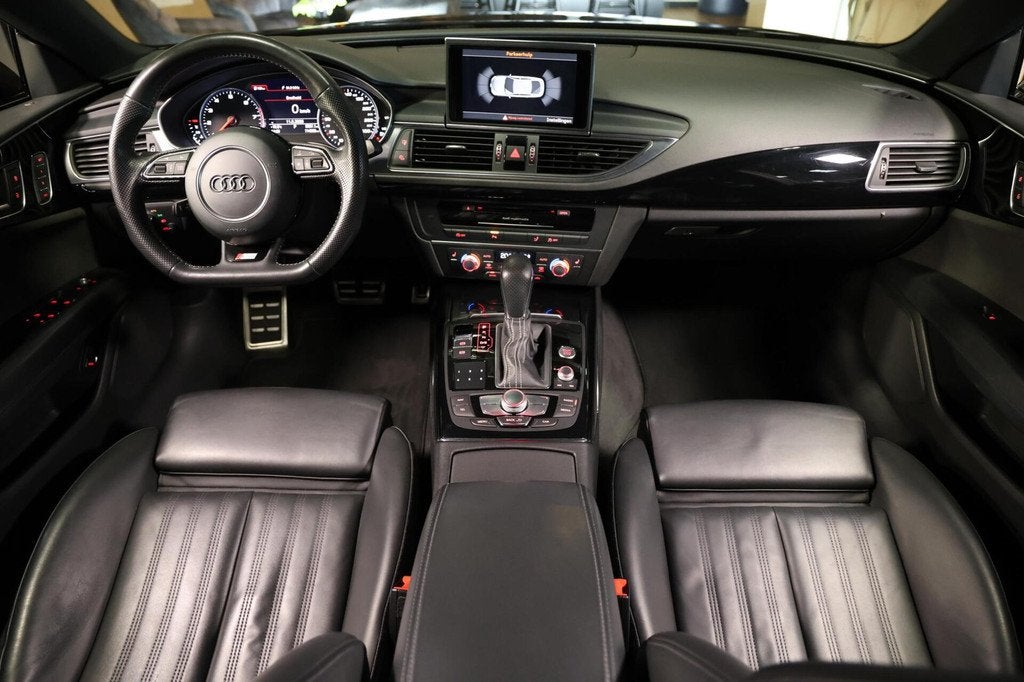 Audi A7 Sportback 1.8 TFSI S-line|Leder|20''|Black|Matrix, Auto's, Audi, Gebruikt, Met garantie (alle), 4 stoelen, Zwart