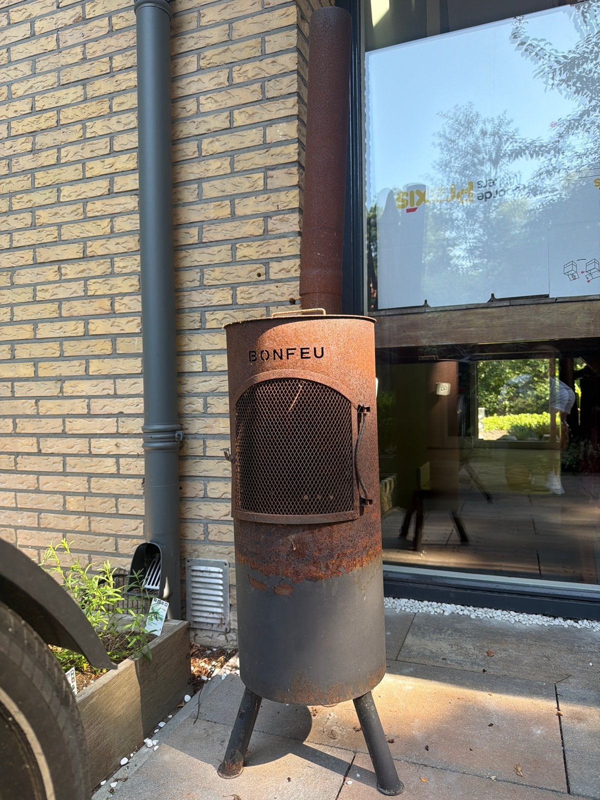 Bonfeu buitenkachel - robuuste tuinhaard voor sfeer, Ophalen, Gebruikt, Vrijstaande haard, Houthaard