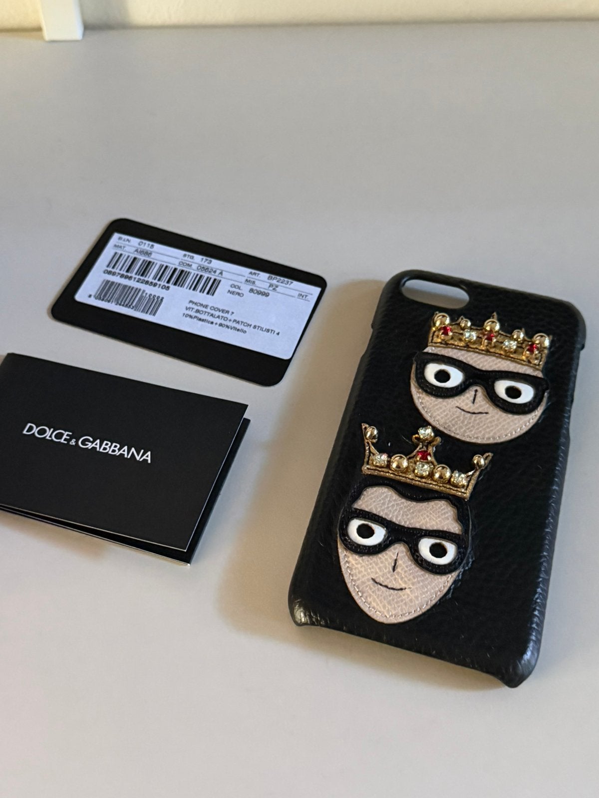Dolce & Gabbana iPhone 7 Hoes BP2237 – Made in Italy + Doos, Ophalen of Verzenden, Zo goed als nieuw, IPhone 7