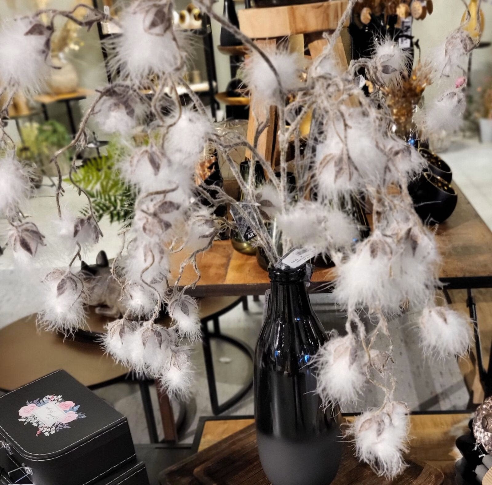 Kunsttak Fluffy Wit - 108cm, Helene Livingstyle, 7531TJ, Nieuw, Ophalen of Verzenden