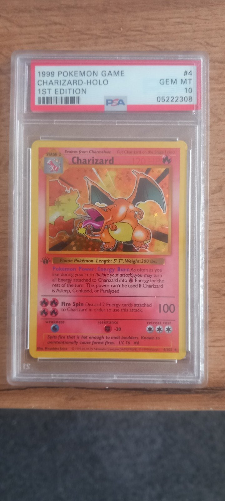 PSA 10 1999 Pokémon Charizard Holo 1st Edition (Proxy), Ophalen of Verzenden, Nieuw, Losse kaart, Foil