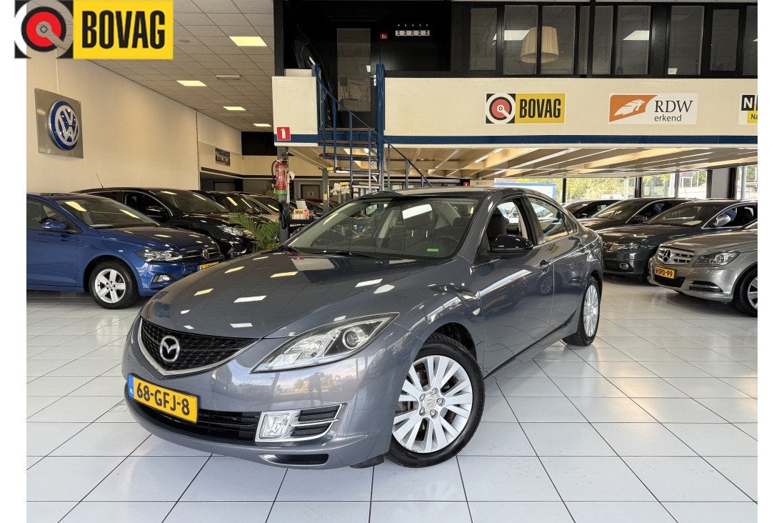 Mazda 6 1.8 Touring Bovag Garantie (bj 2008), Gebruikt, 4 cilinders, Origineel Nederlands, Bedrijf