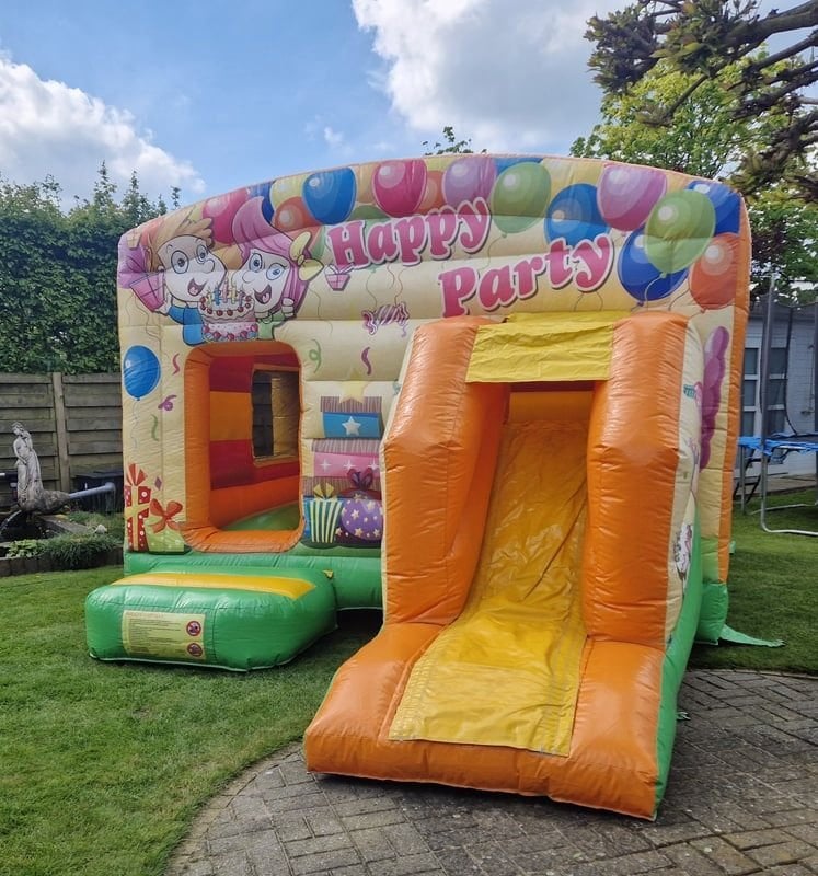 TE KOOP Springkussen maxi multifun Feest + blower, Ophalen, Gebruikt, Overige